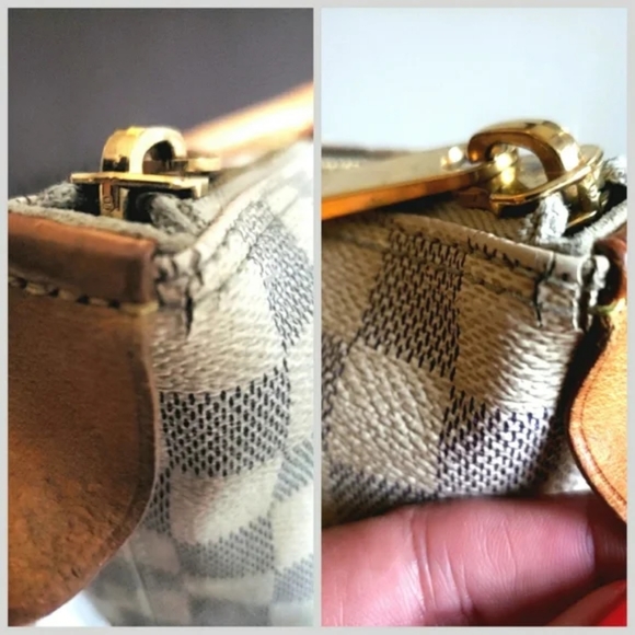 Louis Vuitton Damier Azur Saleya MM Bag & Matching Zippy Wallet - Picture 5 of 16